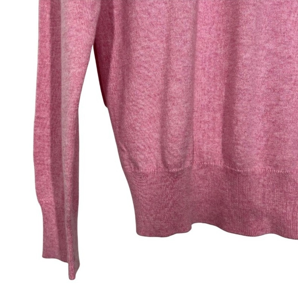 Gap Mens Pink V-Neck‎ Sweater 100% Cotton Heathered Knit Sz S NEW Classic Basic - Picture 5 of 8